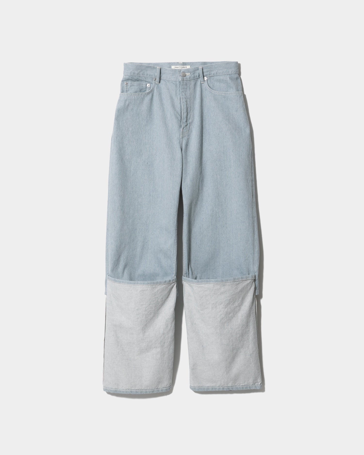 tropical wool mohair side tuck wide pants – beautiful people