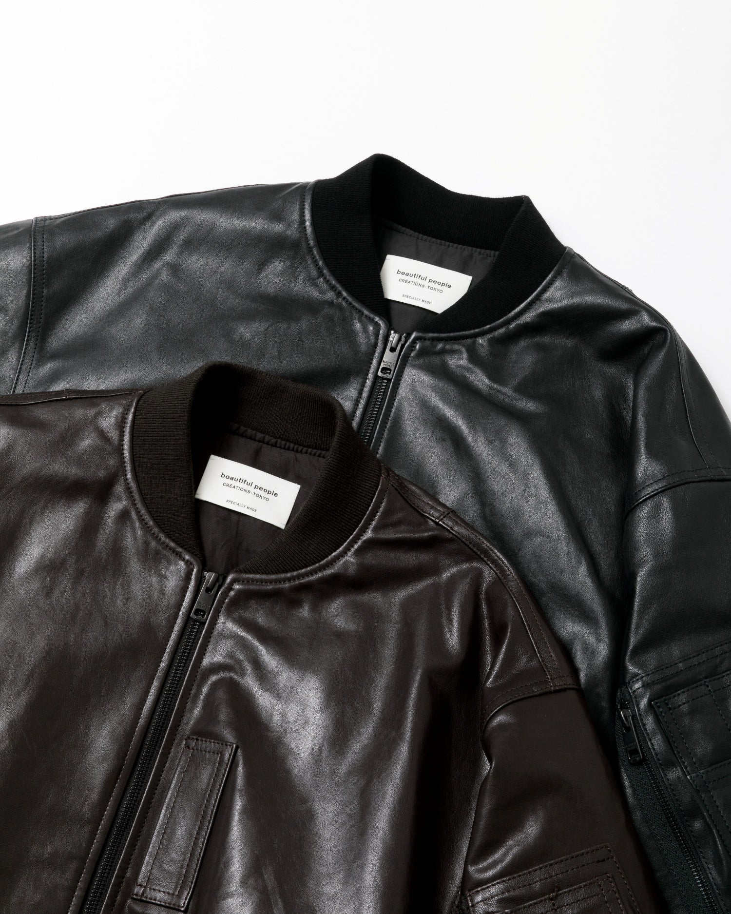 AW23] double-end vintage leather riders jacket – beautiful people