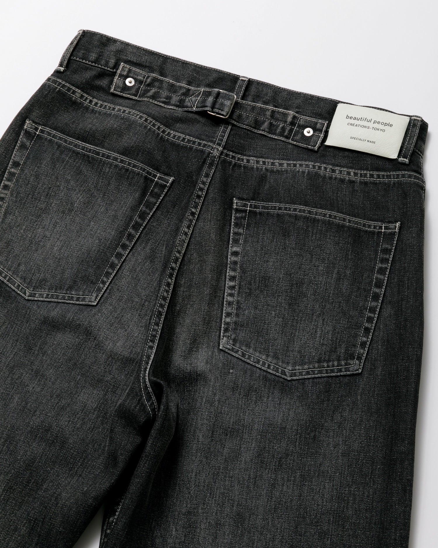 tropical wool mohair side tuck wide pants – beautiful people