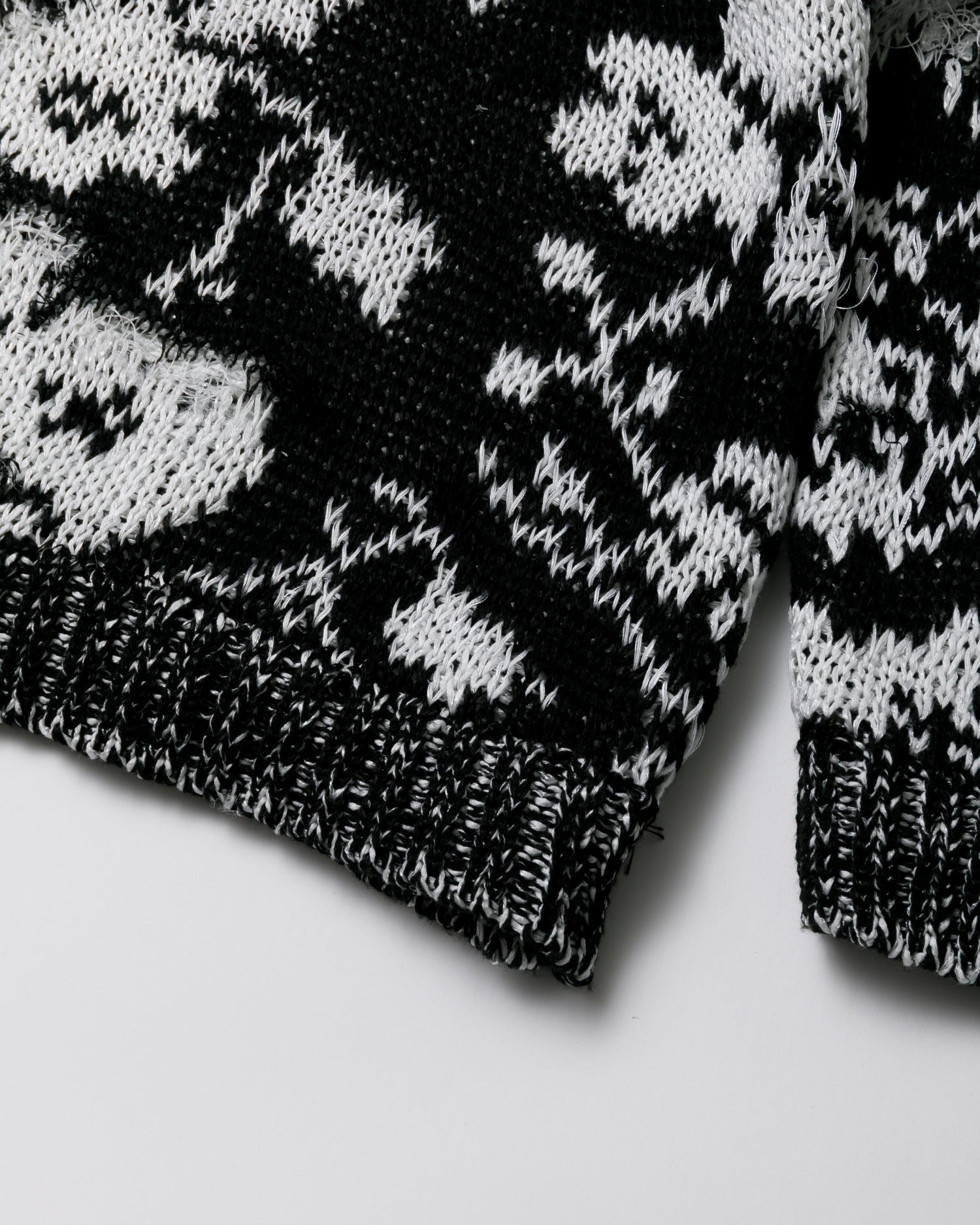 cotton flower damaged jacquard pullover – beautiful people online