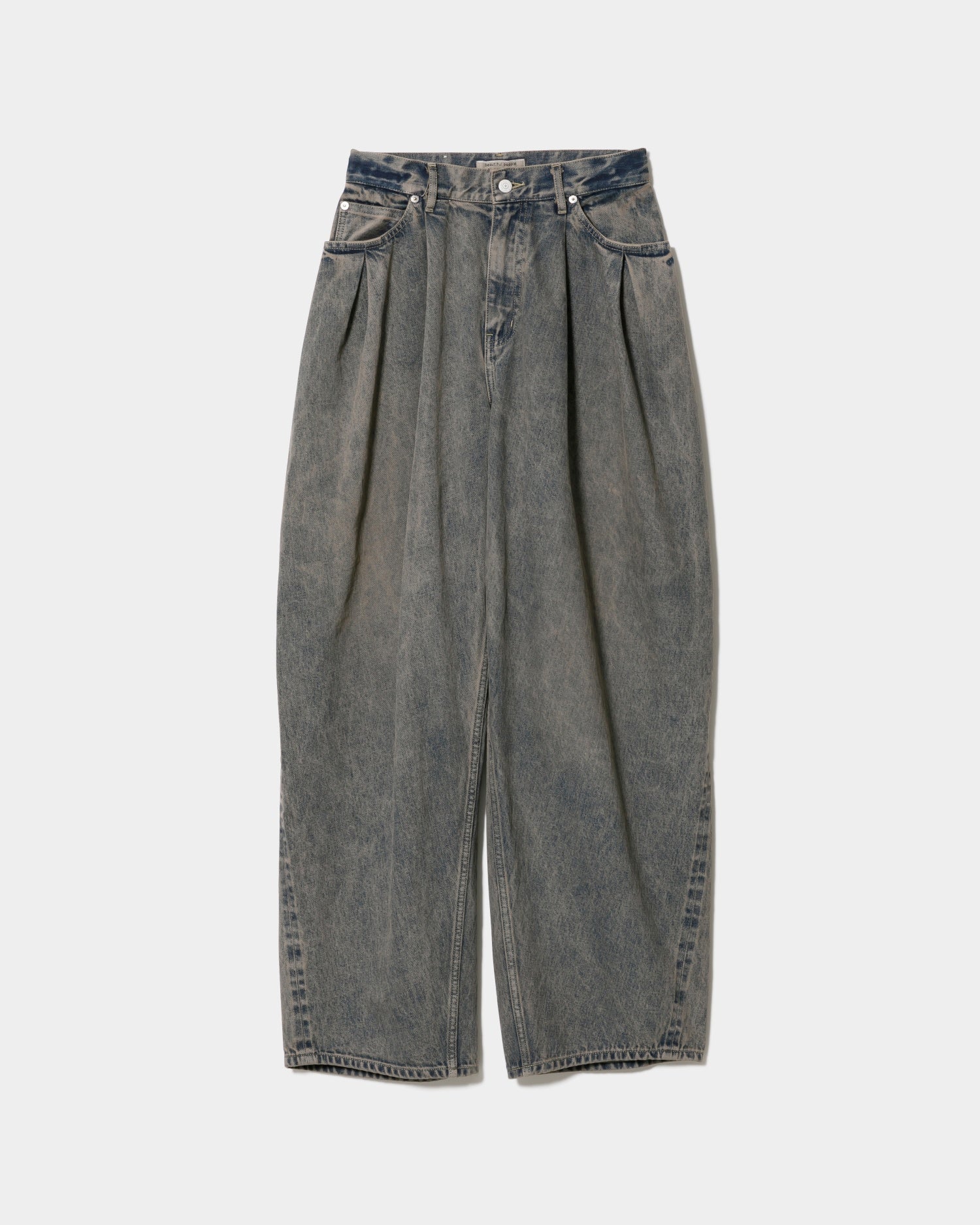 triacetate double cloth side 2tuck pants – beautiful people online