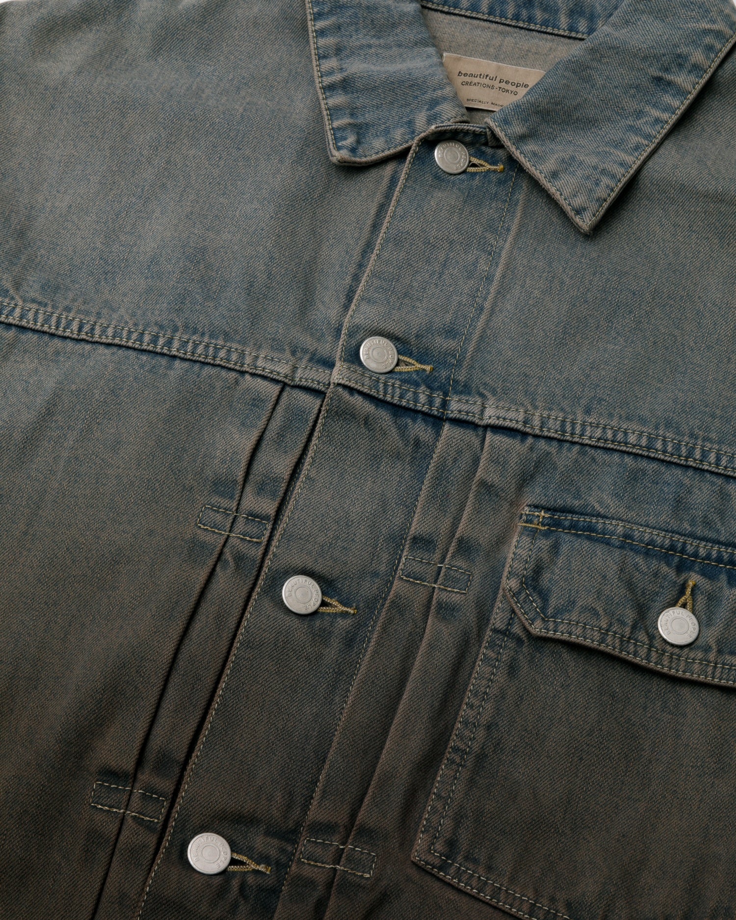 double-end selvedge denim blouson gradation – beautiful people