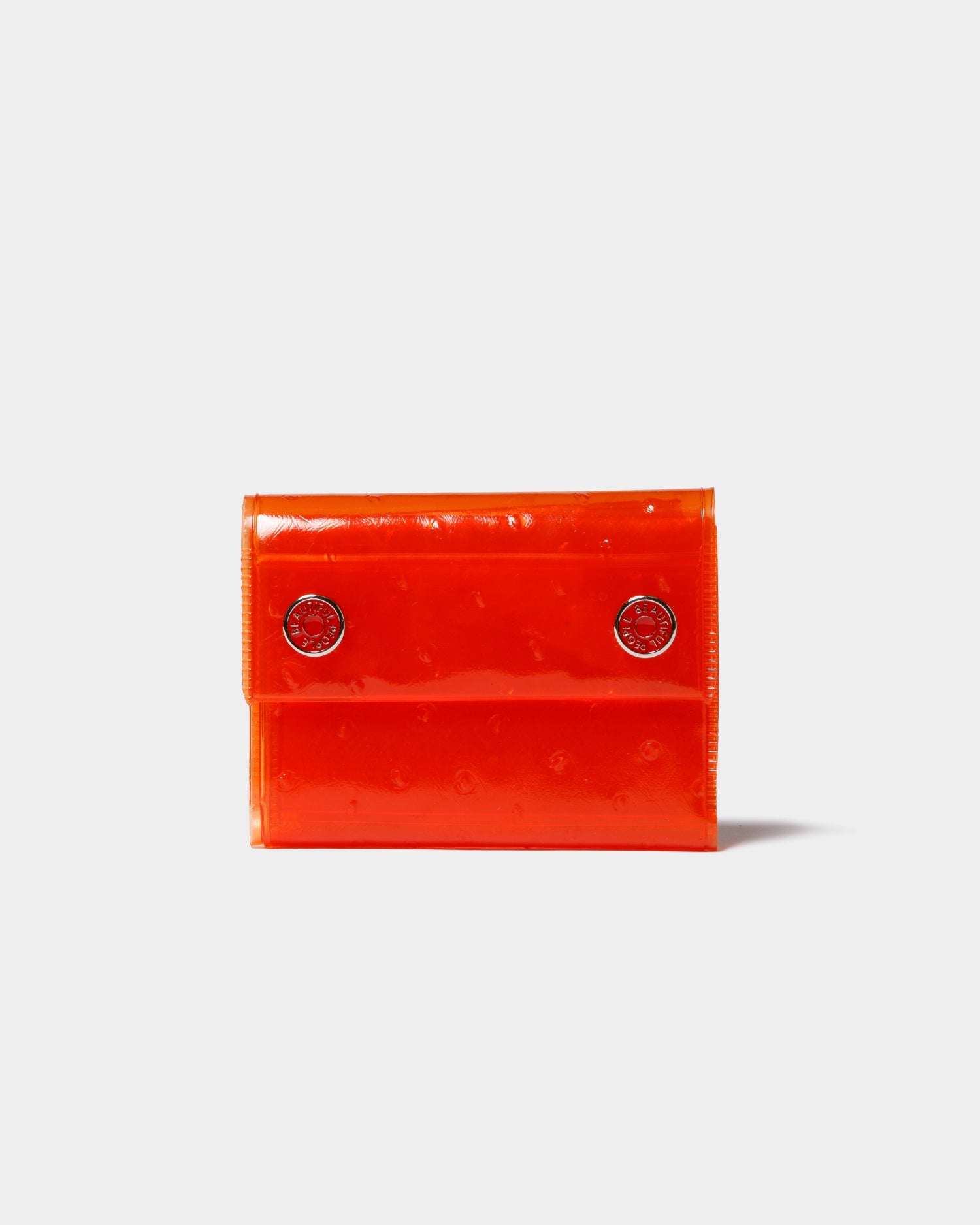 nothing to hide vinyl ostrich mini wallet – beautiful people