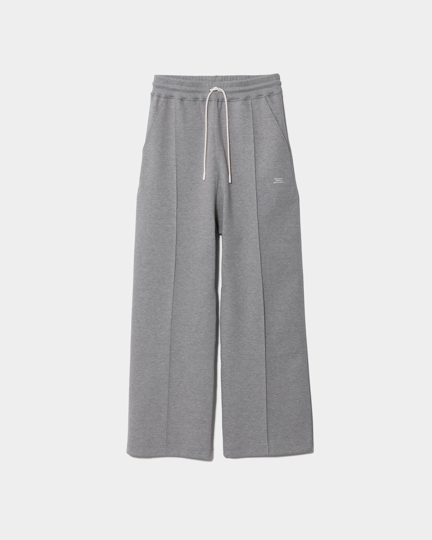 tropical wool mohair side tuck wide pants – beautiful people