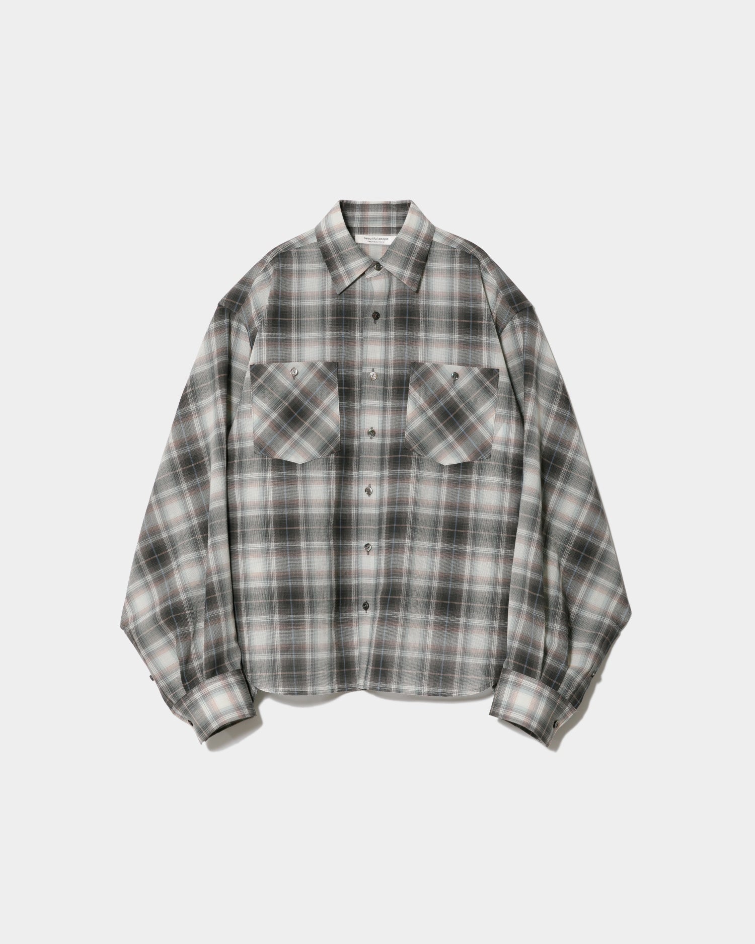 double-end fresco flannel check shirt – beautiful people online store