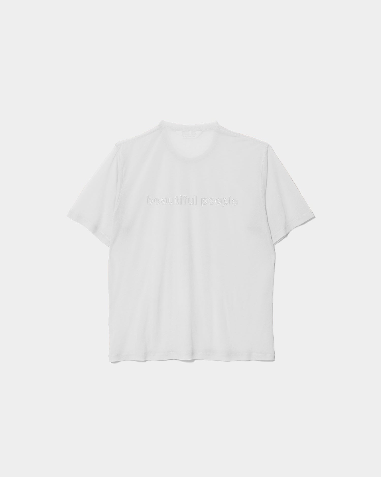 beautiful people ホワイトTシャツ ポケット付き 定番のbeautiful peopleTシャツ】ポケットタグTシャツをいつもと